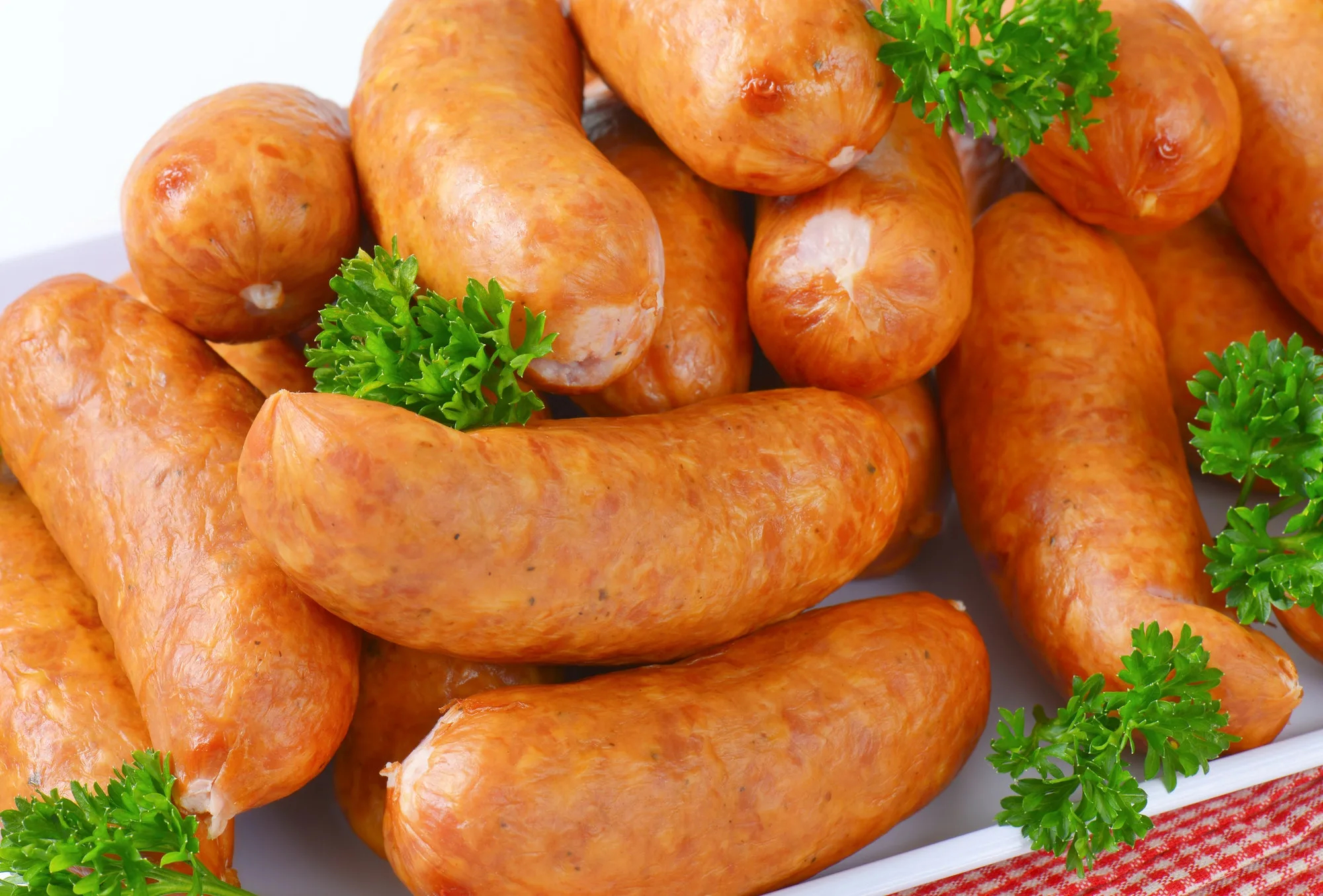 Organic kielbasa sausages